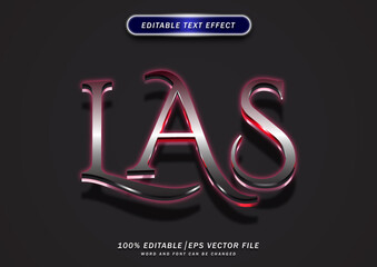 Poster - Las vegas text style effect editable