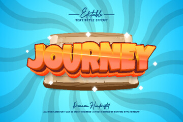 Poster - Journey Playful Gaming Editable Text Style Effect