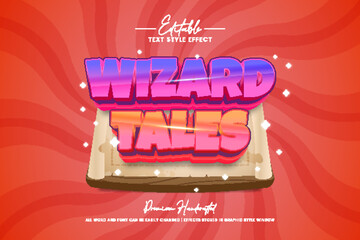 Poster - Wizard Tales Editable Text Style Effect