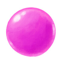 Bubble Gum Ball Digital Paint Illustartion Hand Drawing