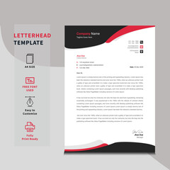 Wall Mural - Professional Letterhead design template for your business
