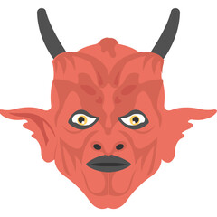 Sticker - Lucifer Mask Flat Icons