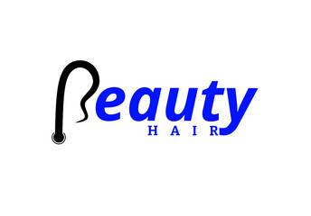 letter b hair beauty logo