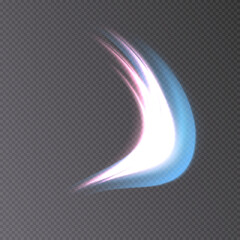Poster - Glowing swirl of light energy. Curve bright line light effect. Glowing White Circle.PNG Glowing swirl of Golden Light.