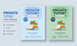 © Gentle Graphix - Private Tutor Flyer Template, Home Tuition Flyer, Online Tutors Flyer Template, Course Poster Template, Education Flyer