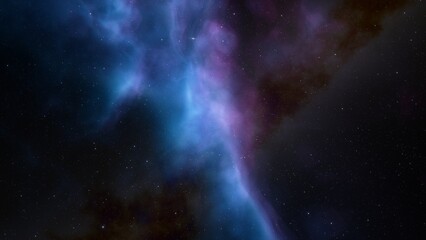  Night sky - Universe filled with stars, nebula and galaxy
