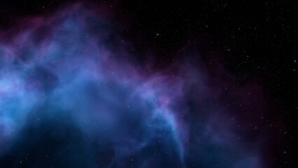 Wall Mural - deep space nebula with stars. bright and vibrant multicolor starfield infinite space outer space bac