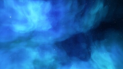 cosmic background with a blue purple nebula and stars