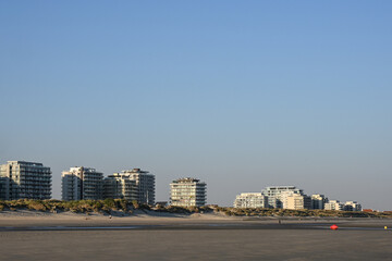 Canvas Print - Belgique Flandre mer du nord Littoral côte belge plage ocean vacances Vlanderen Belgie Belgium immobilier logement appartement