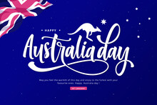Happy Australia Day Illustration Background