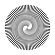 © Mykola Mazuryk - Spiral with transition lines as dynamic abstract vector background or logo or icon. Yin and Yang symbol.