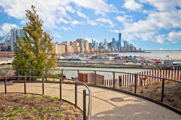 Wall Mural - New York City skyline view from Little Island