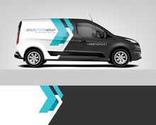 Van Wrap Design. Wrap, Sticker And Decal Design For Company. Vector Format	Eps 10