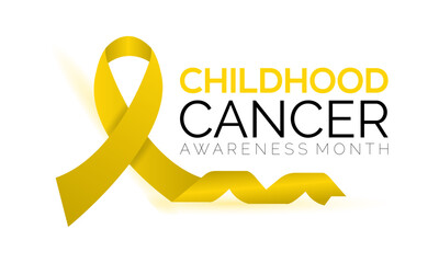 Wall Mural - Vector illustration on the theme of Childhood Cancer awareness month observed each year during September.