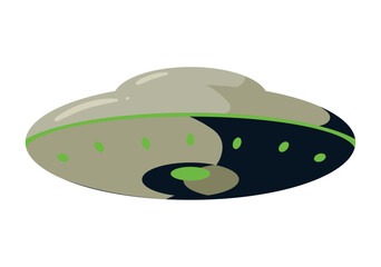 Sticker - ufo space outer retro