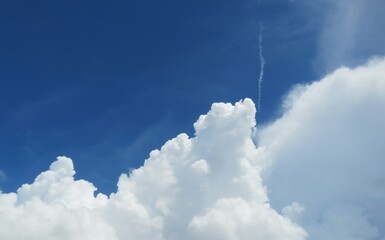 Wall Mural - Blue sky with beautiful clouds