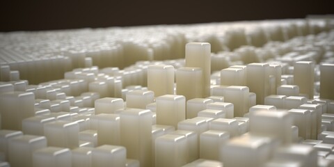 ivory polygonal abstract landscape computer generated background