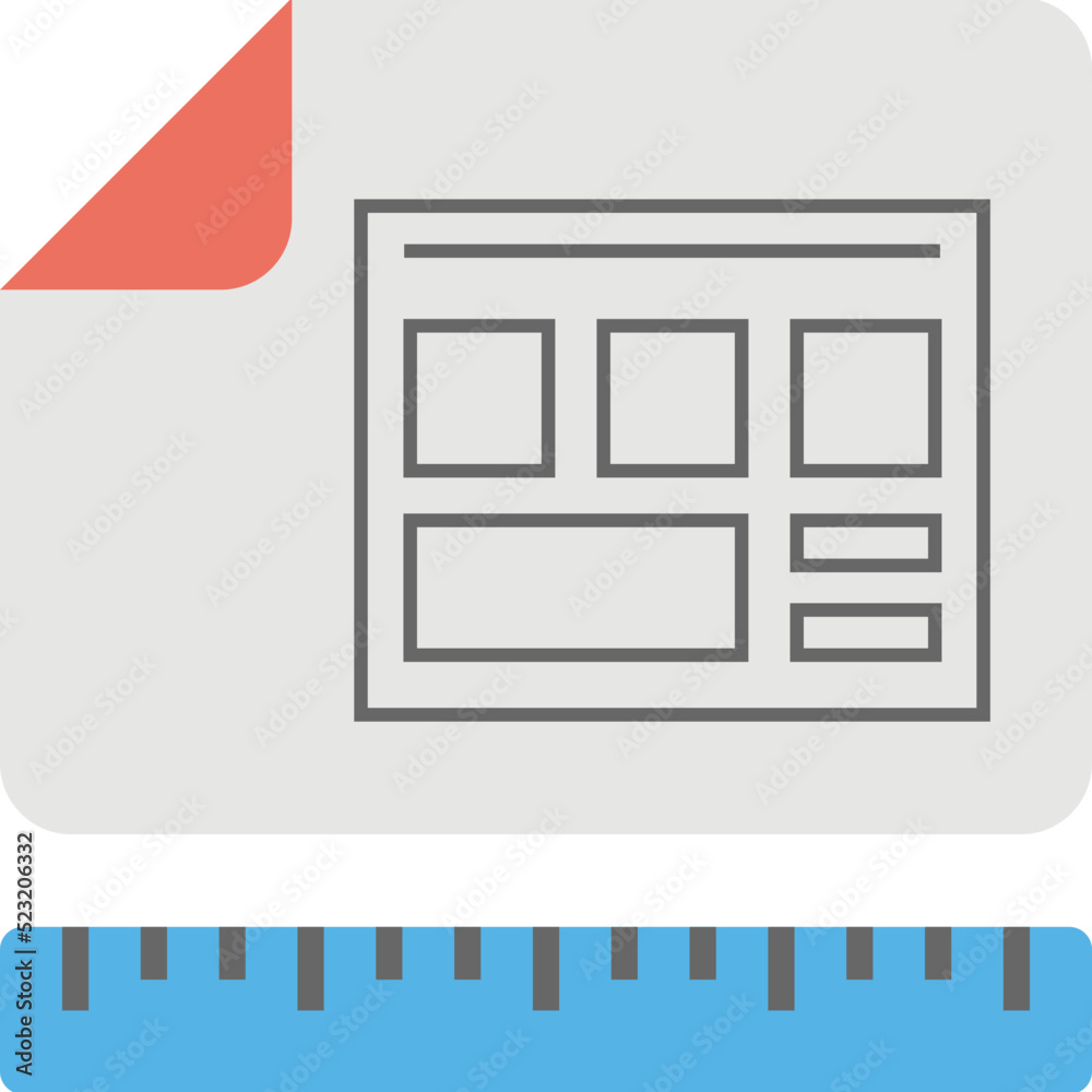 Website Mockups Flat Icon 