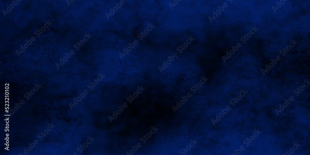 Abstract navy blue blurry and grainy grunge texture, rough grain blue background texture, blue paper texture with smoke, Dark blue background for wallpaper and creative design.