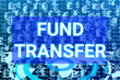 © SC studio  - world wide fund transfer digital background with world map.