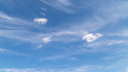 blue sky with a few clouds background.