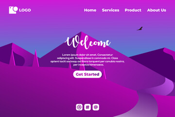  Corporative landing page web template for business or agencies