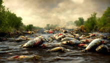 Mass Mortality Of Fish Due To Dryness