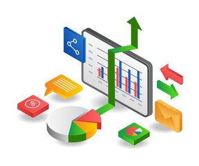Aufkleber - Technology investment business analysis data