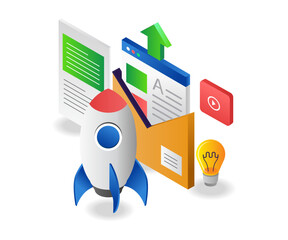 Poster - Rocket email digital marketing strategy