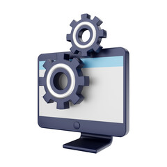 computer function 3d icon illustration