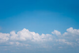 Fototapeta Na sufit - Sky cloudscape with blue sky and white clouds