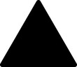 triangle icon. vector illustration on white background..eps