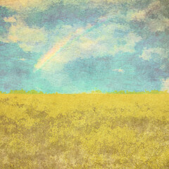 Wall Mural - retro watercolor background
