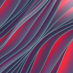 Aufkleber - Abstract wavy background with trendy colorful gradient. Modern digital illustration 3d rendering
