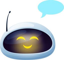 Aufkleber - Virtual chatbot online ai support assistant bot