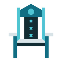 Wall Mural - office chair icon on transparent background