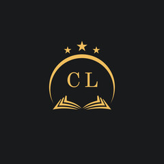 Letters initial CL design modern law firm and lawyer logo vector