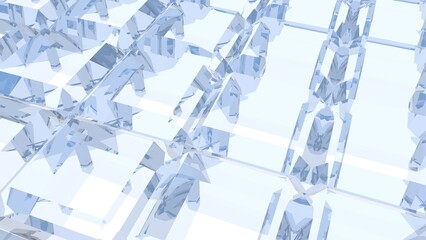 Poster - Abstract background of polygons and gradients. Colored lines.