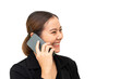 © littlestocker - Asian woman talking a phone and smiling