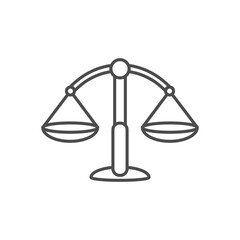 Wall Mural - Scales icon. Law scale icon. Scales vector icon. Justice