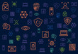© Rifai - cyber security doodle illustration .cyber  technology pattern background