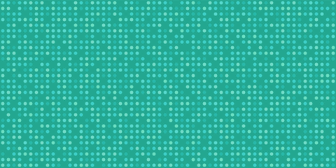 Poster - Turquoise dots vector. Pattern of identical dots on a turquoise background.