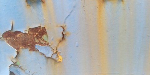 peeling paint on metal surface flat l