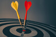 © czchampz - Bullseye is a target of business. Dart is an opportunity and Dartboard is the target and goal. So both of that represent a challenge in business marketing as concept.