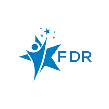 FDR Letter Logo White Background .FDR Business Finance Logo Design Vector Image In Illustrator .FDR Letter Logo Design For Entrepreneur And Business.
