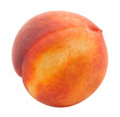 © Denis Petrovskikh - Peaches isolated. One ripe peach on a white background. Fresh fruits.