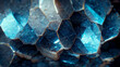 Blue geode crystal texture pattern