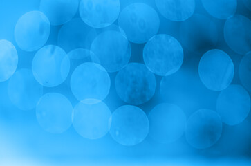Wall Mural - blue defocused lights. abstract background