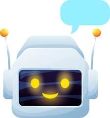 Aufkleber - Virtual chatter chatbot online support bot helper