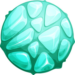 Poster - Mysterious space planet with stones and slime
